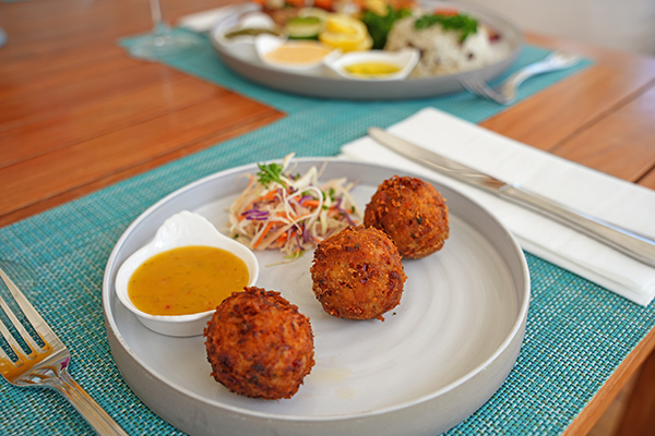 Anguillian Fish Cakes at L'Etoile Restaurant
