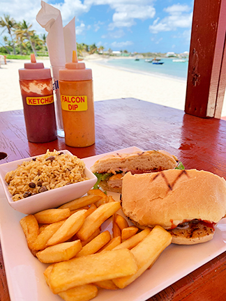 falcon nest fish burger