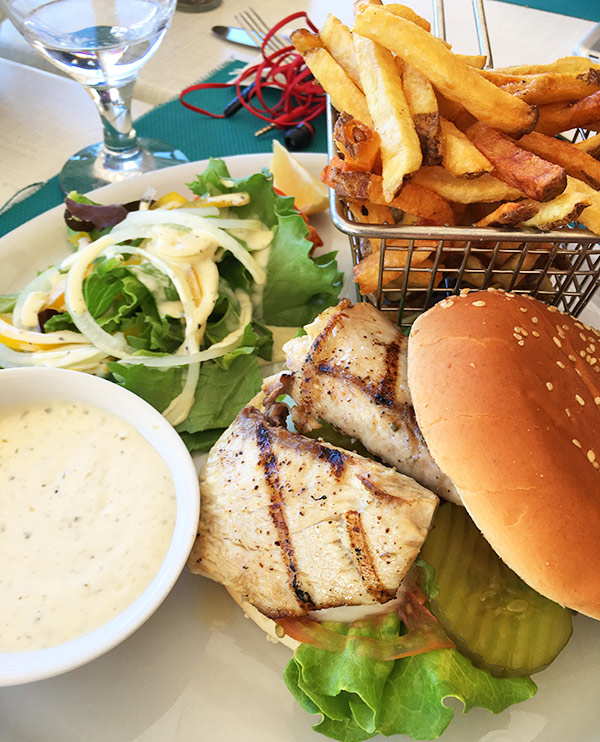 Fish burger at Madeariman