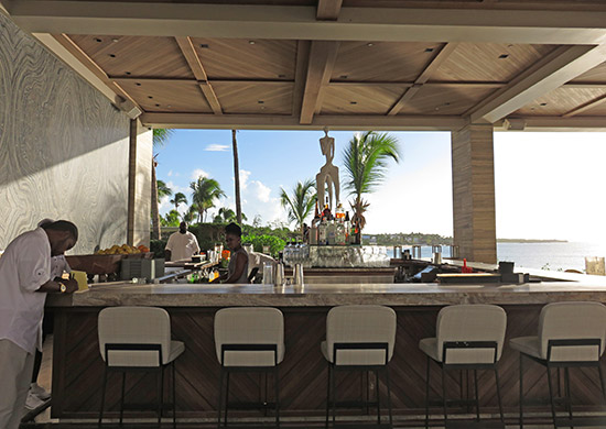 the bar inside sunset lounge at four seasons anguilla