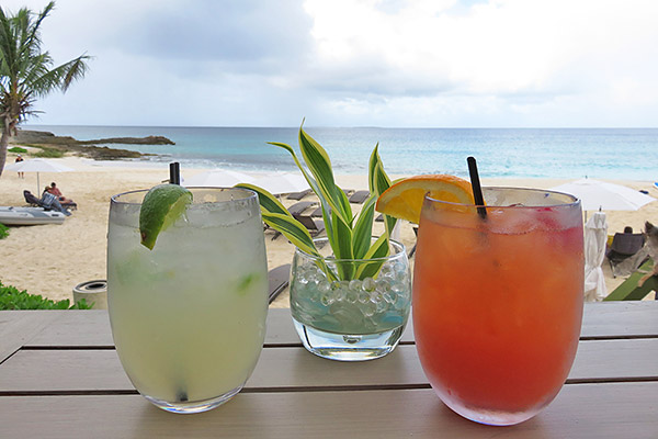 jalapeno margarita and rum punch at four seasons anguilla