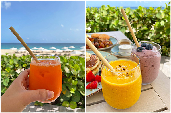 front row seat at bamboo bar and grill on meads bay beach
