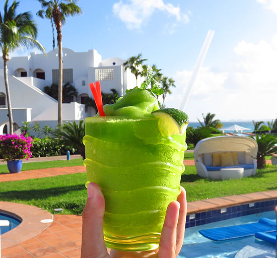 frozen mojito poolside