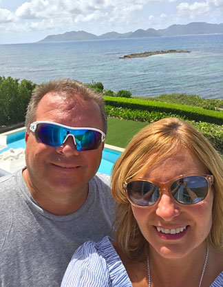 garner family at home at champagne shores villa anguilla