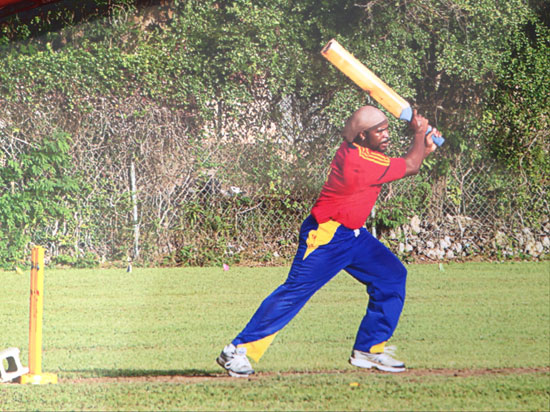 garvey playing cricket