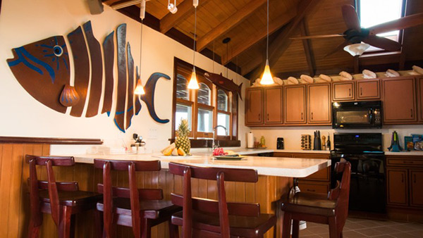 gourmet kitchen at wesley house villa rental