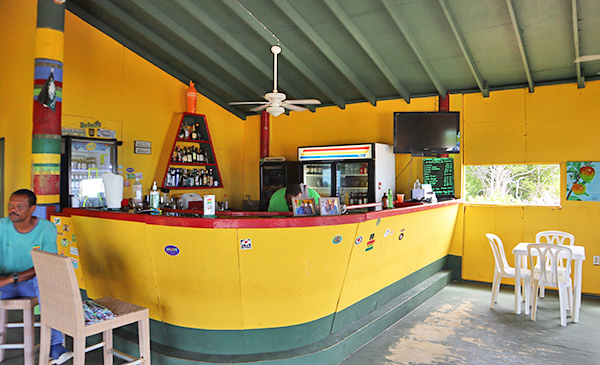 the bar at gwens reggae grill