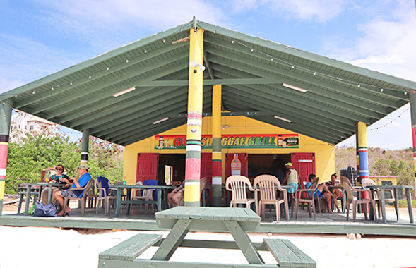 Seating On The Sand gwens reggae grill