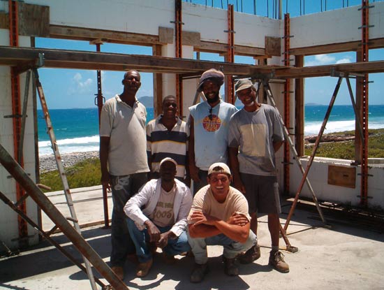 anguilla icf concrete pour