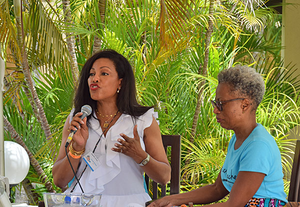 Ilyasah Shabazz at lit fest anguilla 2017