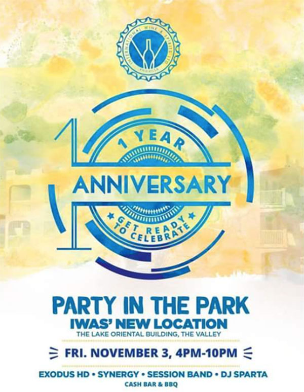 iwas one year anniversary party