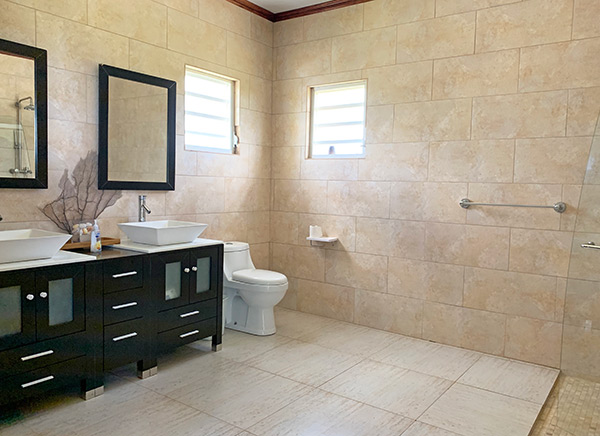 bathroom at junior suite anguilla