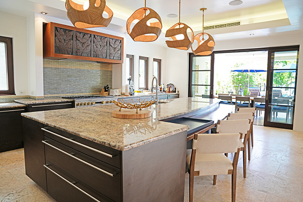 gourmet kitchen at nevaeh villa