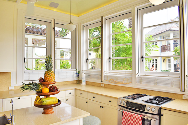 Kitchen in Grand Villa at Santosha Villa Estate on Long Bay