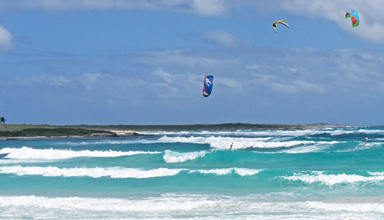 kitesurfing on savannah bay anguilla