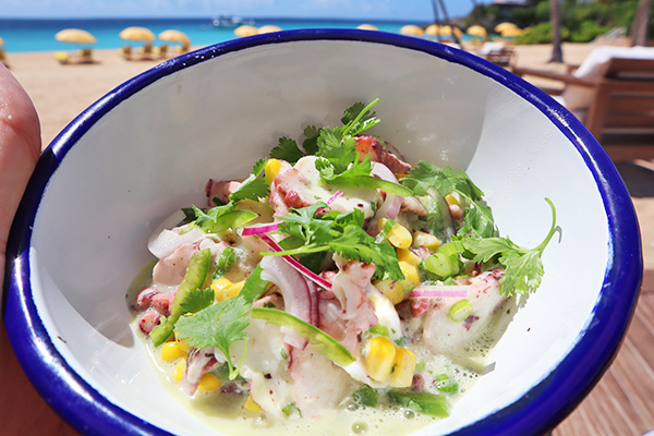 Octopus Ceviche at Leons