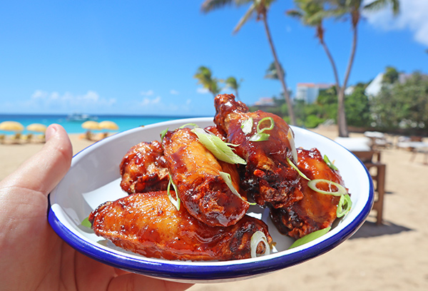 Spicy Rum Glazed Wings at leons