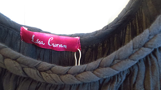 detail on the lisa curran braided mini dress