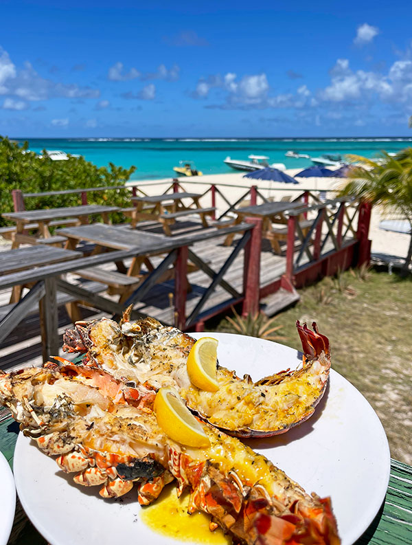 lobster meal at prickly pear