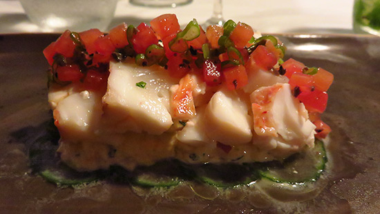lobster salad on remoulade malliouhana appetizer