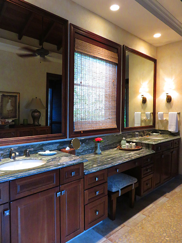 master bathroom at bird of paradise villa