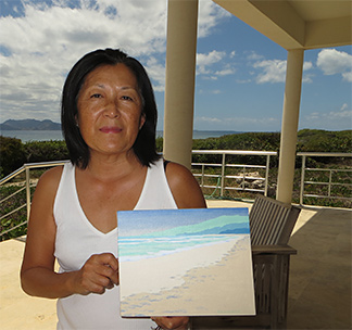 anguilla ocean print art