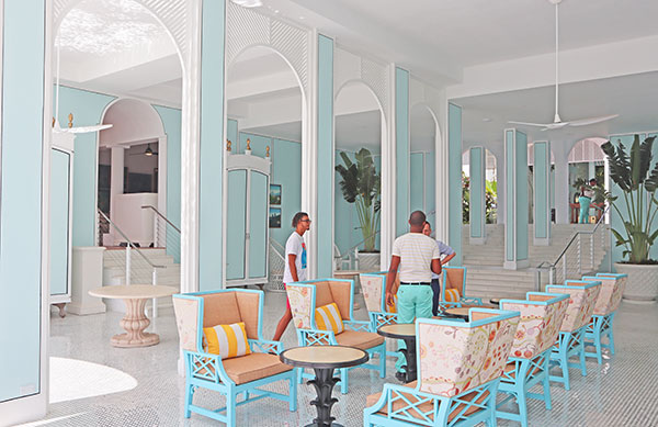 main entrance room of malliouhana