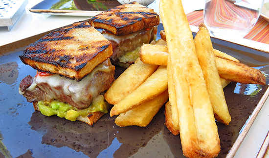 strip loin steak sandwich at malliouhana