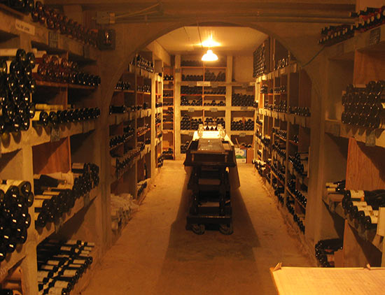 wine cellar at malliouhana