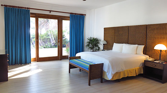 master bedroom inside villa suite