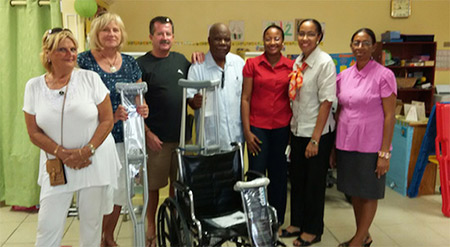 rotary club anguilla donating medical supplies