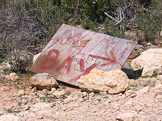 anguilla road sign