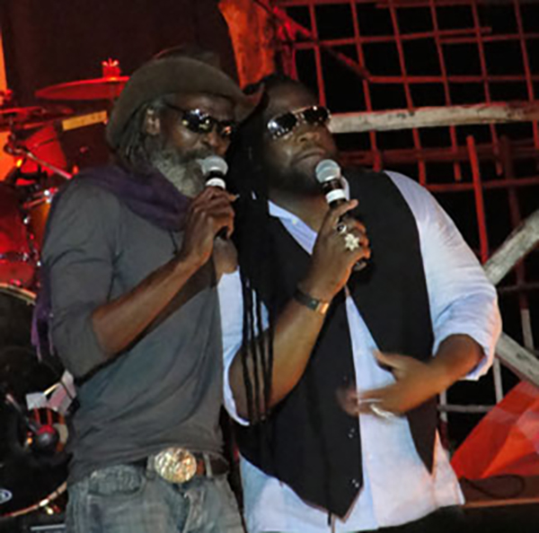 Artists at Moonsplash 2012 at The Dune Preserve Anguilla