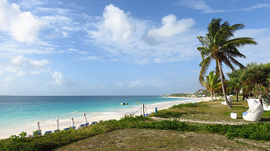 beach views from villa suite at cuisinart