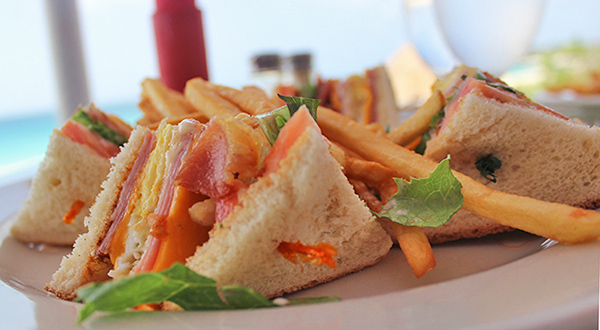 ocean echo club sandwich