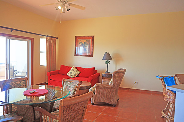 living area in ocean terrace condos