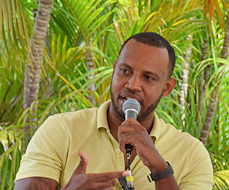 peter bailey at lit fest anguilla 2017