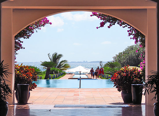 the view from inside cuisinart golf resort & spa