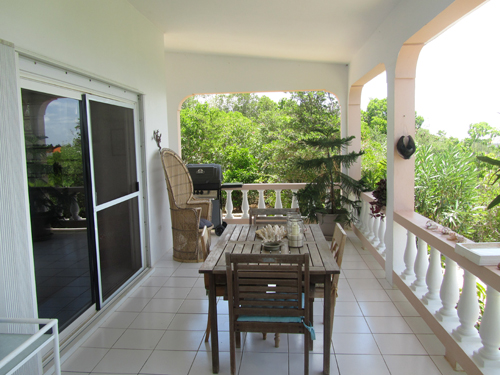 rental home porch grill