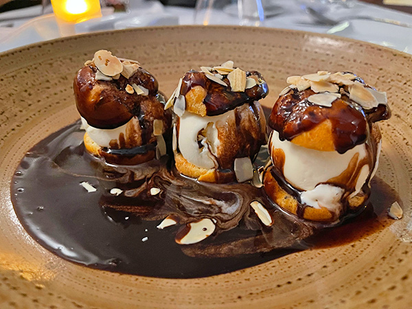 Homemade Profiteroles at Ocean82 SXM