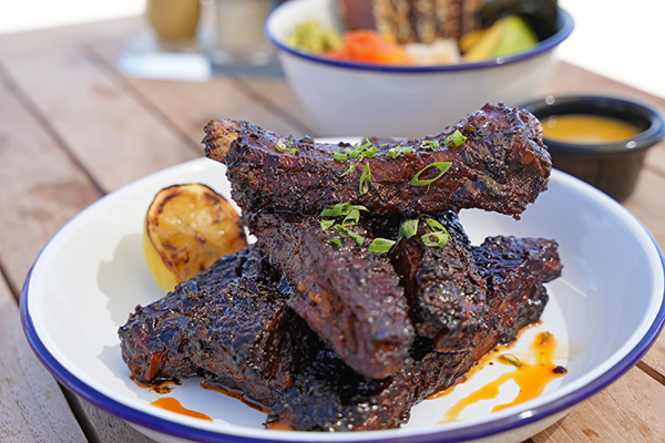 BBQ ribs at Cap Shack