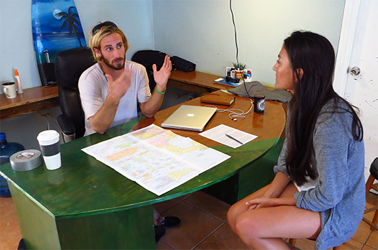 whit teaching at rincon surf school in puerto rico