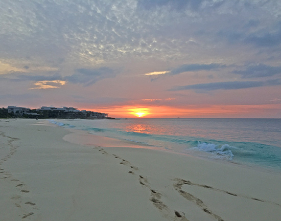 romantic wedding sunsets in anguilla