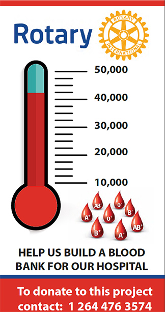 rotary club blood blank thermometer