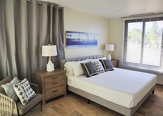 Master bedroom at Sand Castle: The Beach House