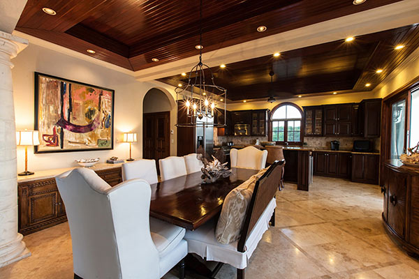 kitchen and dining inside sandcastle villa