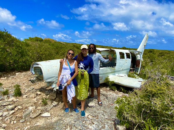 scrub island plane wreck
