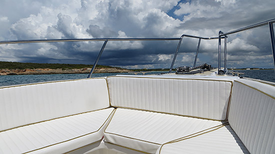 boat seating for pro charters