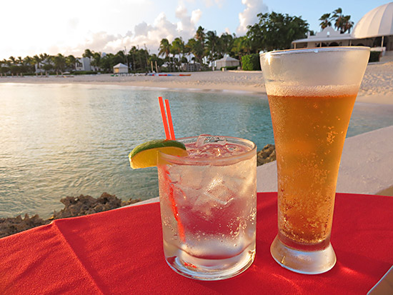 seaside cocktails at spice cap juluca