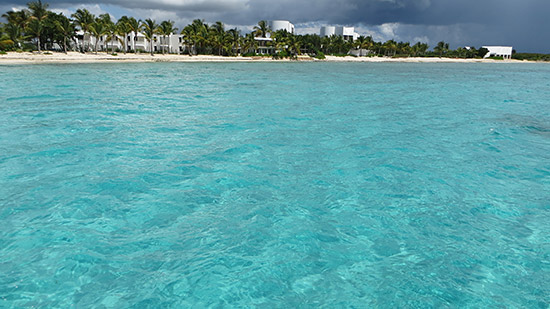 shoal bay west from the sea